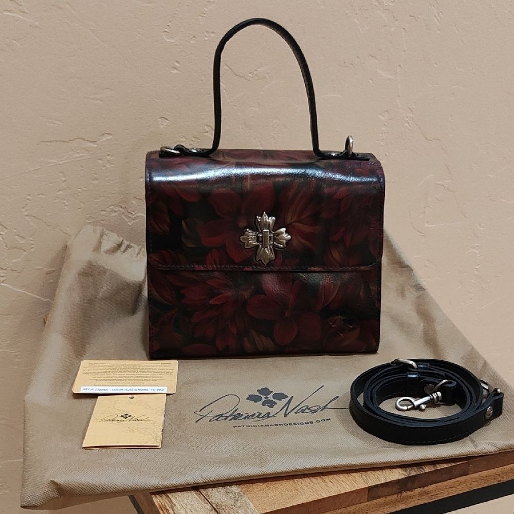 Patricia Nash English Rustic Mums Satchel